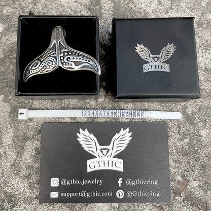 Whale Tail Stainless Steel Pendant
