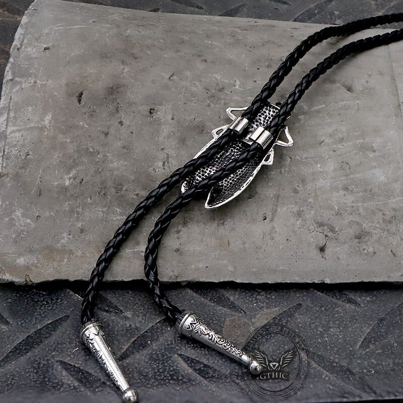 Wolf Head Alloy Animal Bolo Tie