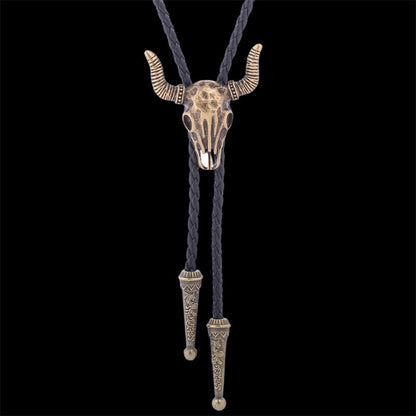 Wolf Head Alloy Animal Bolo Tie
