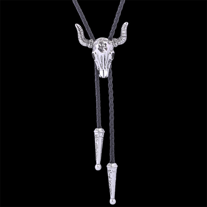Wolf Head Alloy Animal Bolo Tie