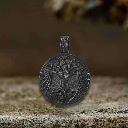 Yggdrasil Helm of Awe Stainless Steel Pendant