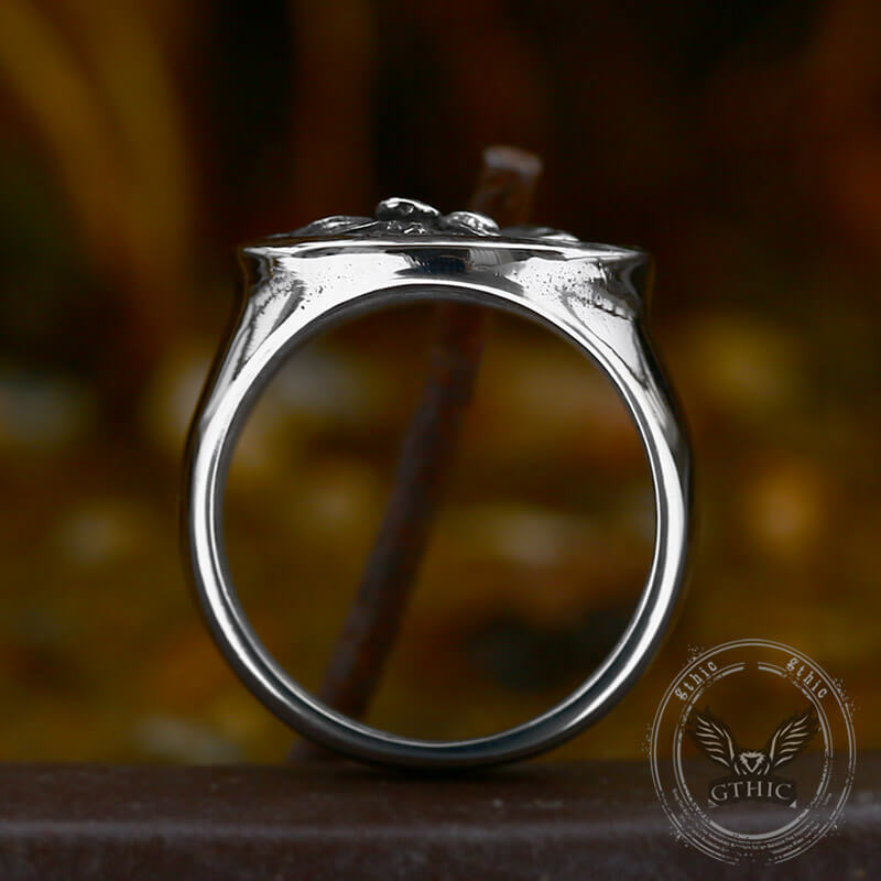Wild Lion Stainless Steel Animal Ring