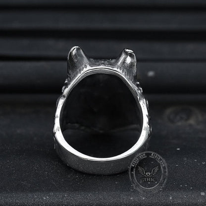 Wild Wolf 316l Stainless Steel Viking Ring