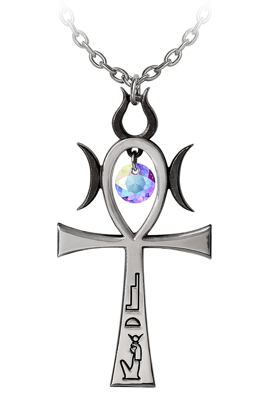 Witch Ankh of Menouthis Pendant With Austrian Crystal