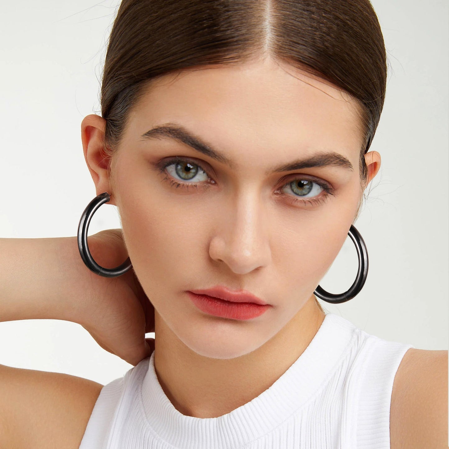 Chunky 5mm Hoop Earrings With Lobster Clasp for