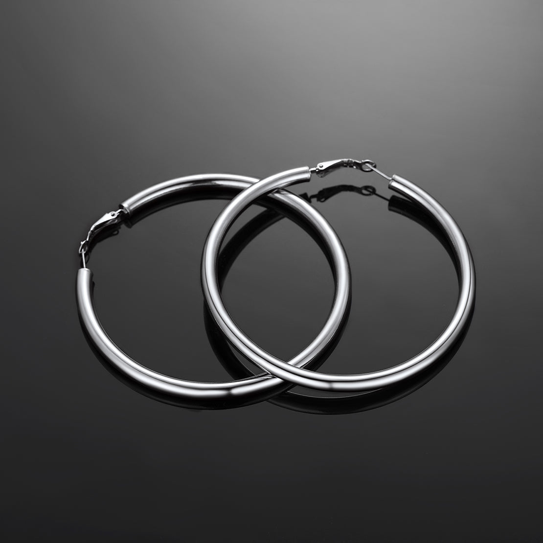 Chunky 5mm Hoop Earrings With Lobster Clasp for