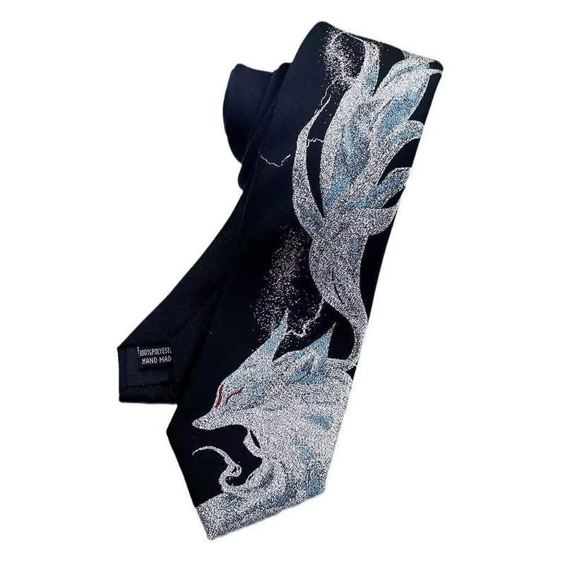 Y2k Plant Animal Print Hand-tied Tie