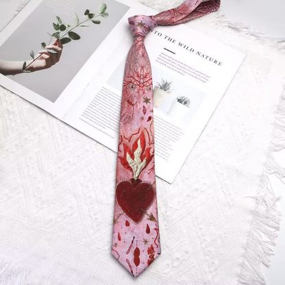 Y2k Plant Animal Print Hand-tied Tie