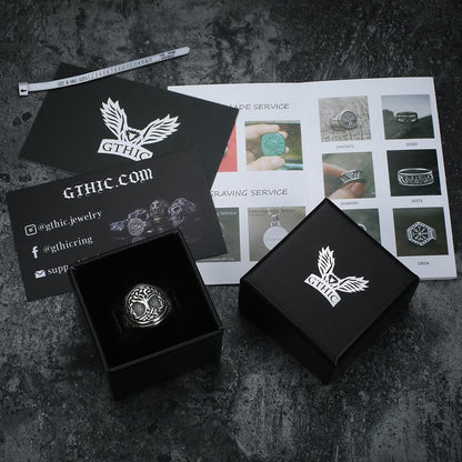 Yggdrasil Stainless Steel Viking Signet Ring