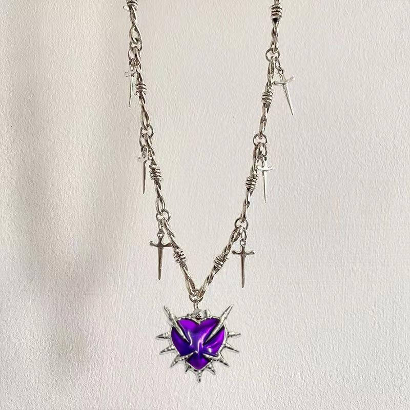 Y2k Love Sword Thorn Gothic Alloy Pendant