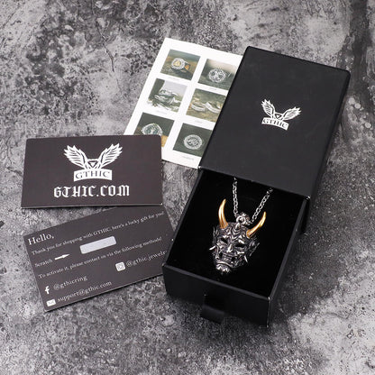Yokai Oni Stainless Steel Pendant